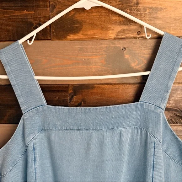 J.Jill Pure Denim Indigo Collection Dress Blue Size M Midi Relaxed Lagenlook NWT - Picture 3 of 12